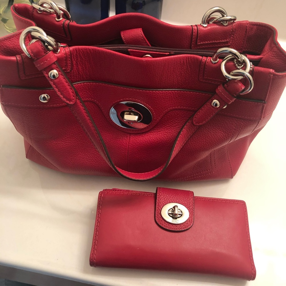 Coach bag and wallet